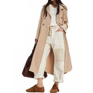 NEW FREE PEOPLE one landon jacket in sand